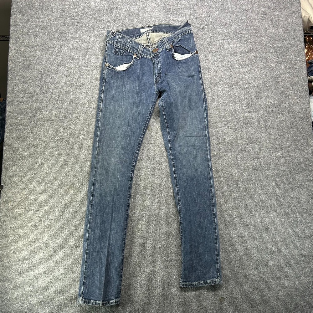 Levi's 504 Low Skinny Jeans Men's Blue Denim Pockets Classic Zip Fly - 31x33